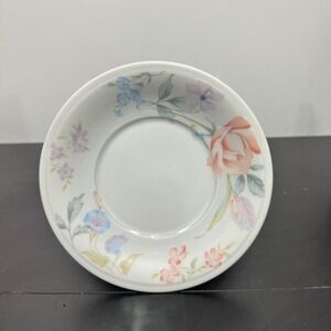 VTG American Limoges 6" Saucer Flowers Pattern Fine Porcelain Japan Cottagecore